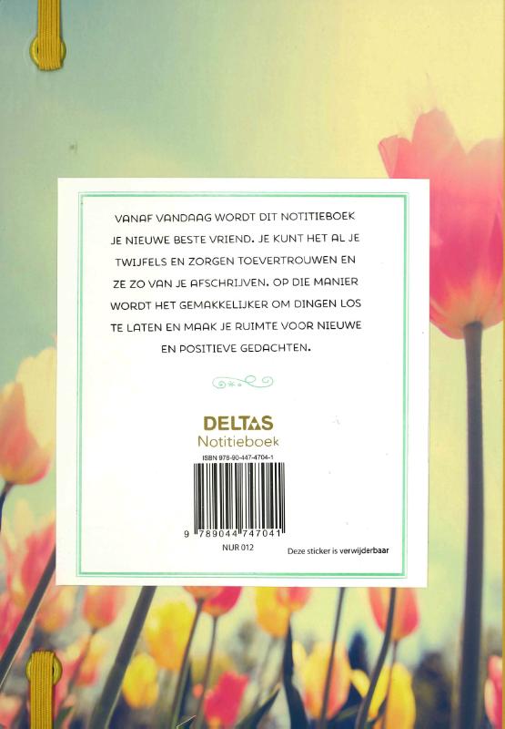 Achterkant van Notitieboek laat het los