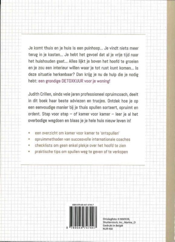 Achterkant van Detox je huis