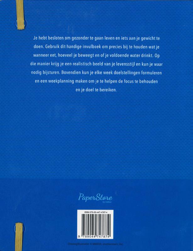Achterkant van Eetdagboek