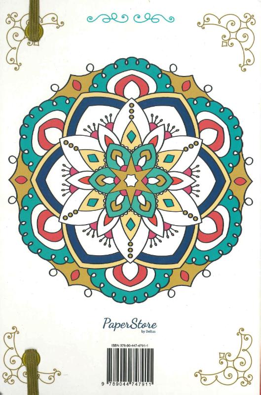 Achterkant van Mandala inspirations kleurboek