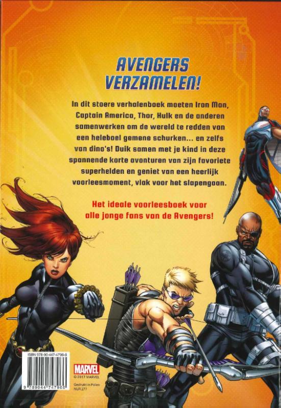 Achterkant van Avengers 5-minuutverhalen