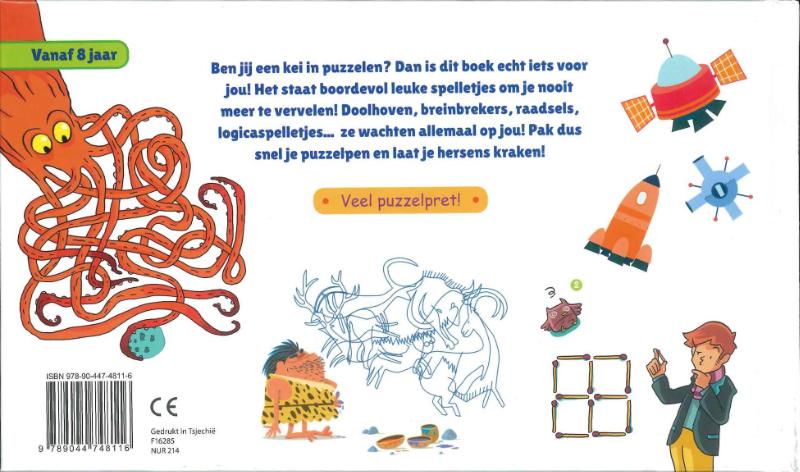 Achterkant van 365 spelletjes en raadsels