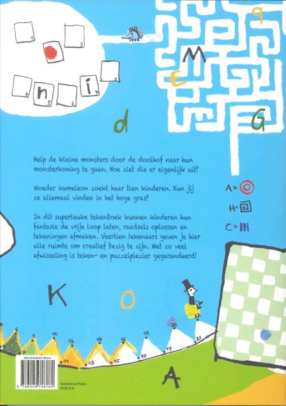Achterkant van Het grote tekenboek