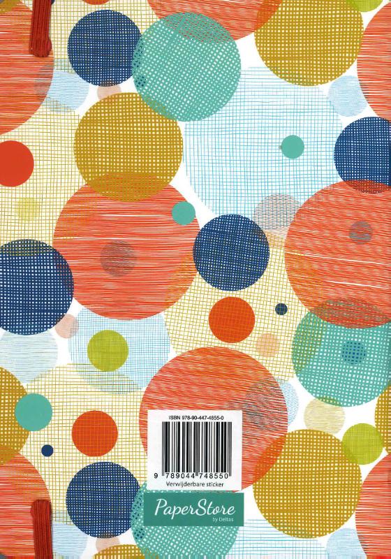 Achterkant van Notitieboek (groot) - Circles