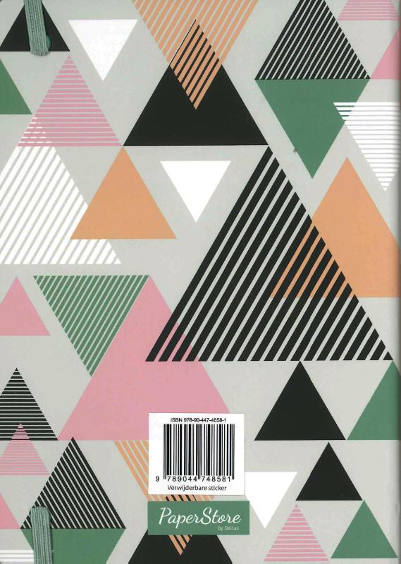 Achterkant van Notitieboek (groot) - Triangles