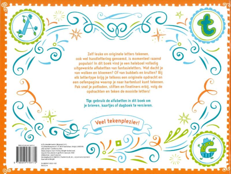 Achterkant van Handlettering voor kinderen