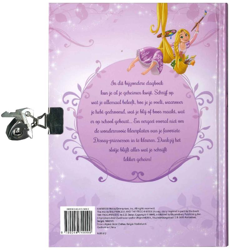 Achterkant van Mijn geheime dagboek Prinses