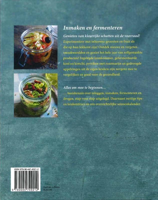 Achterkant van Inmaken & fermenteren