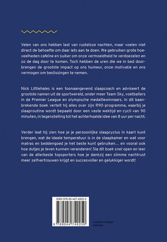 Achterkant van Raadgever beter slapen