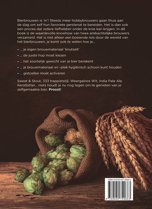 Achterkant van Zelf bier brouwen doe je zo