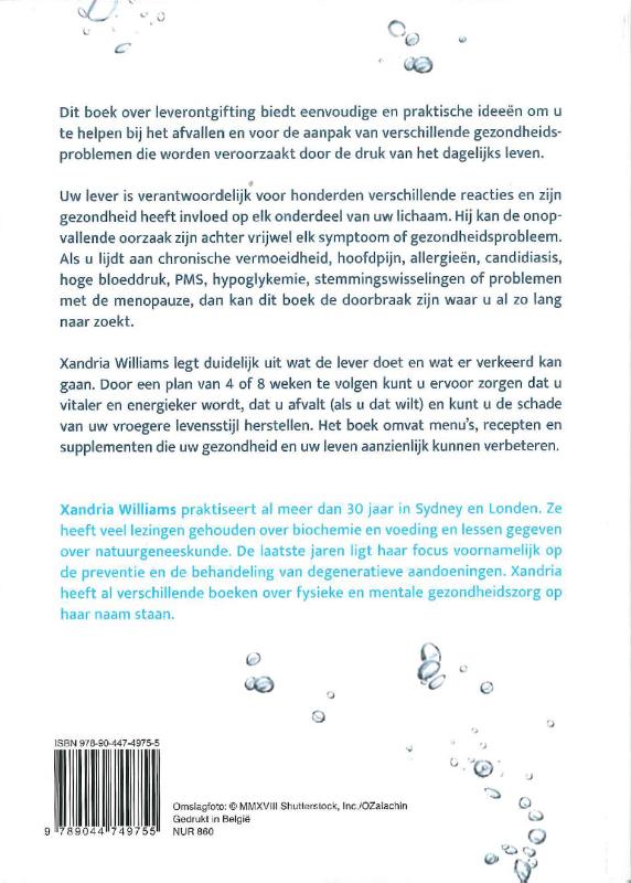 Achterkant van Praktisch handboek leverontgifting
