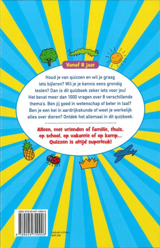Achterkant van Het grote quizboek voor kinderen