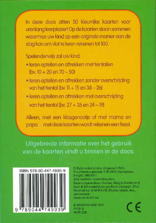 Achterkant van Hoofdrekenen tot 100