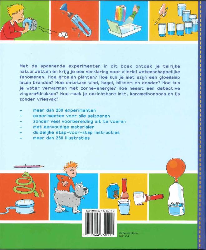 Achterkant van Het grote experimenteerboek voor kinderen