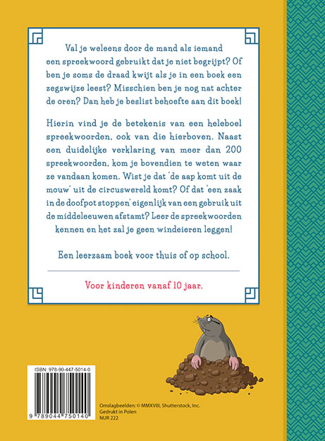 Achterkant van Mijn eerste spreekwoordenboek