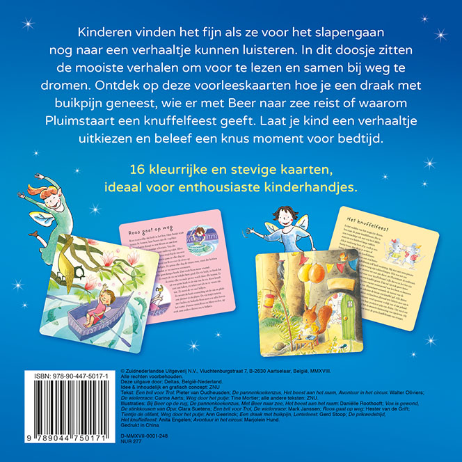 Achterkant van De mooiste 1-minuutverhalen - Leuke voorleeskaarten