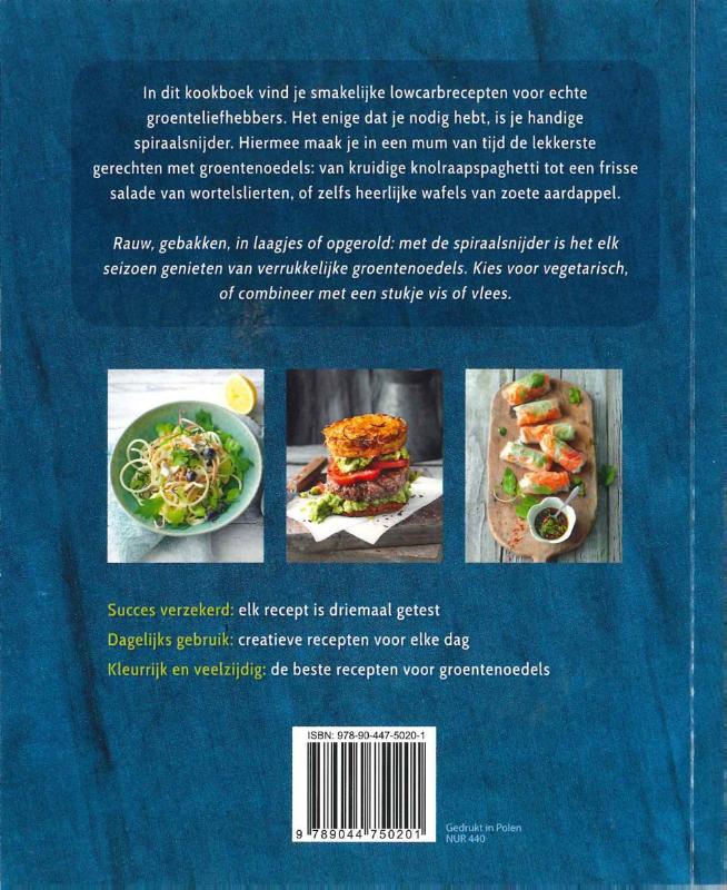 Achterkant van Lekkere spirelli van groenten