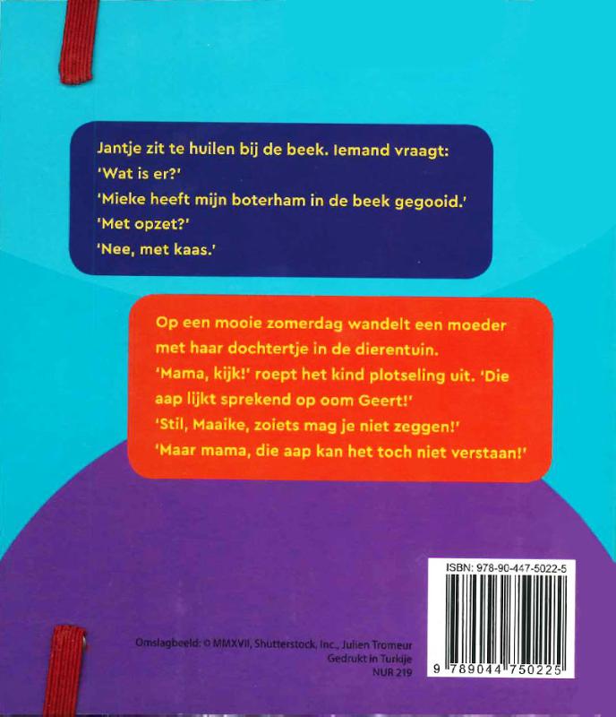 Achterkant van Het grappigste moppenboek ooit!