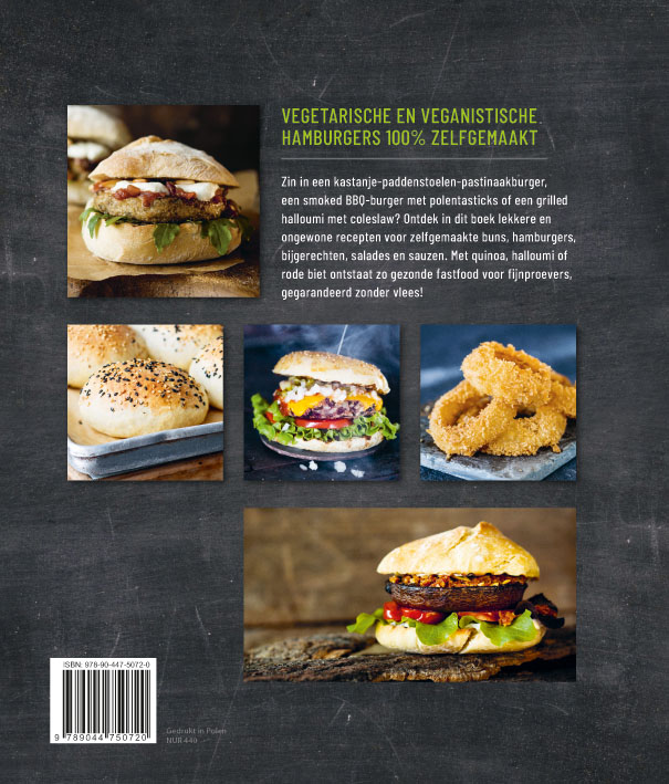 Achterkant van Veggie & Vegan hamburgers