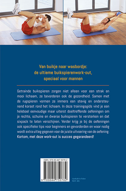 Achterkant van De complete buikspieren trainingsgids