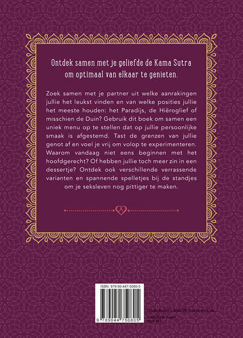 Achterkant van Kama Sutra à la carte