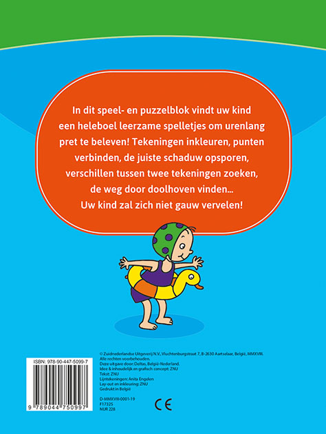 Achterkant van 4-6 jaar