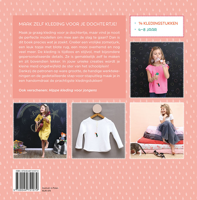 Achterkant van Hippe kleding voor meisjes
