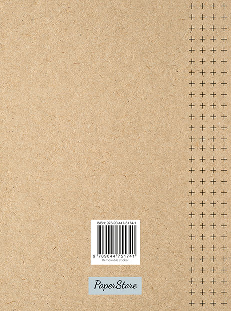 Achterkant van Kraft schrift (lijnen) / Kraft cahier (ligné)