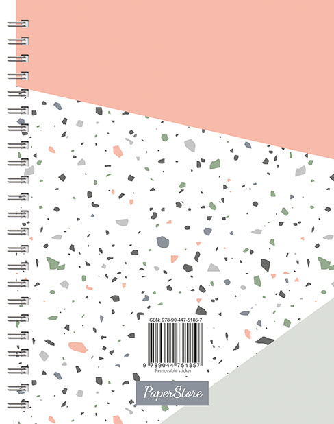 Achterkant van Bullet notebook