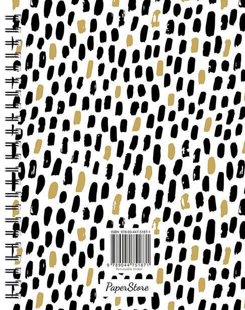 Achterkant van Bullet notebook