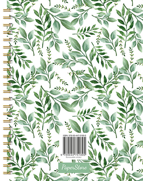 Achterkant van Bullet notebook