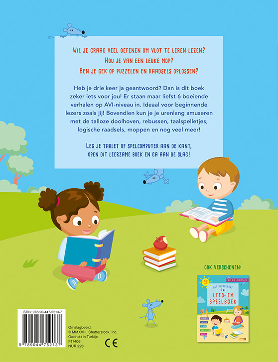 Achterkant van Het reuzeleuke AVI Lees- en speelboek (AVI 2 AVI M3-E3 6-7 jaar)