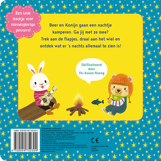 Achterkant van Mijn leuke schuifboekje, Slaap lekker allemaal!