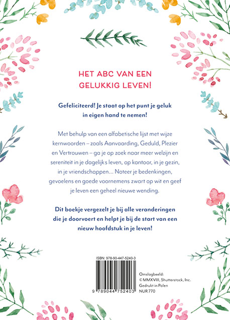 Achterkant van 100% gelukkig