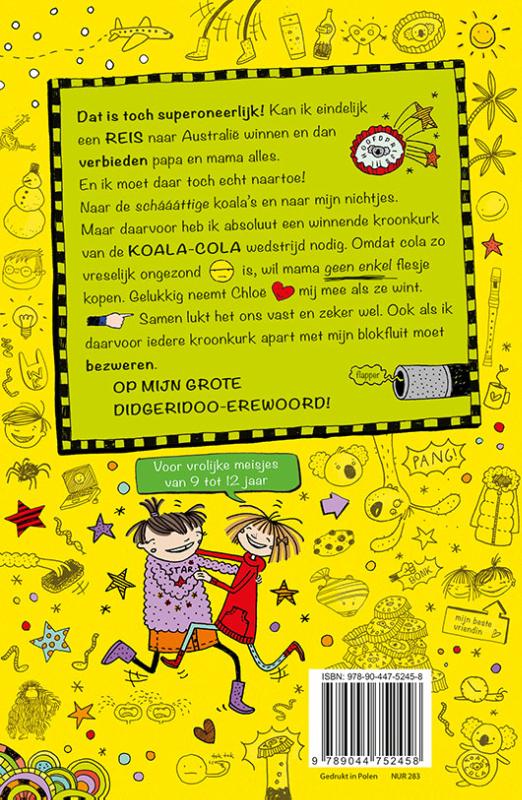 Achterkant van De Koala-Cola wedstrijd