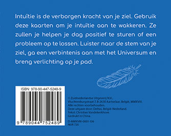 Achterkant van De stem van je intuïtie - spirituele inzichtkaarten
