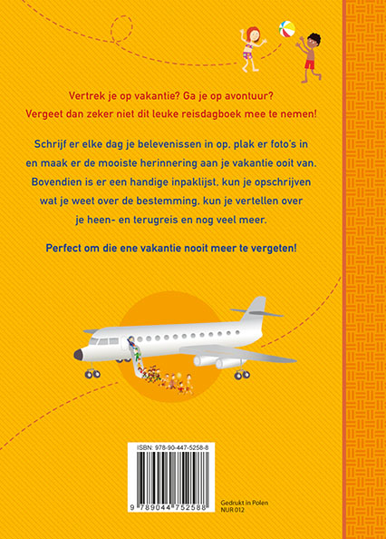 Achterkant van Het allerleukste reisdagboek voor kinderen