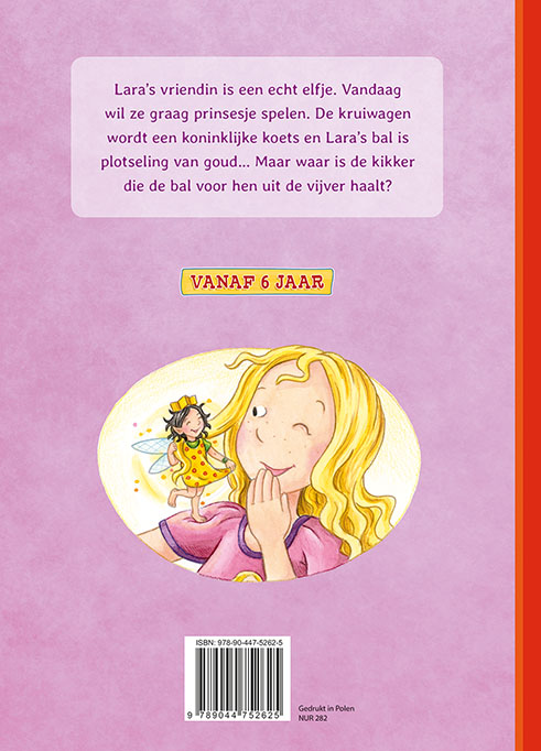 Achterkant van Dol op lezen! Prinses Lara en het elfje