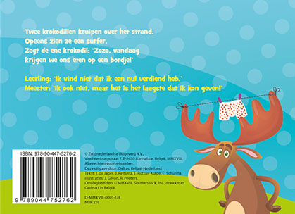 Achterkant van Het reuzeleuke moppenboek voor kinderen