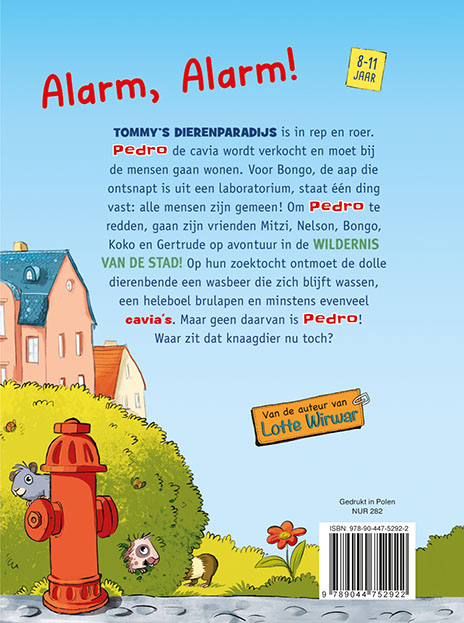 Achterkant van De dolle dierenbende - Cavia in nood!