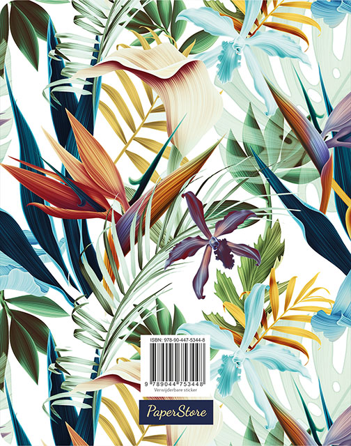 Achterkant van Adresboek (groot) - Tropical