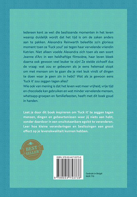 Achterkant van De ultieme f*ck it methode