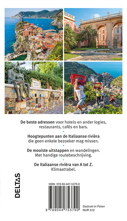Achterkant van Italiaanse rivièra - Genua en Cinque Terre