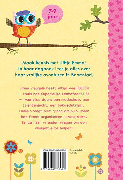 Achterkant van Het dagboek van Uiltje Emma