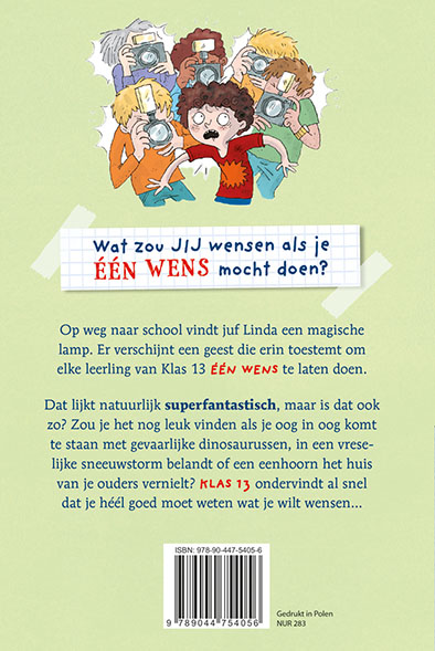 Achterkant van Klas 13 mag een wens doen