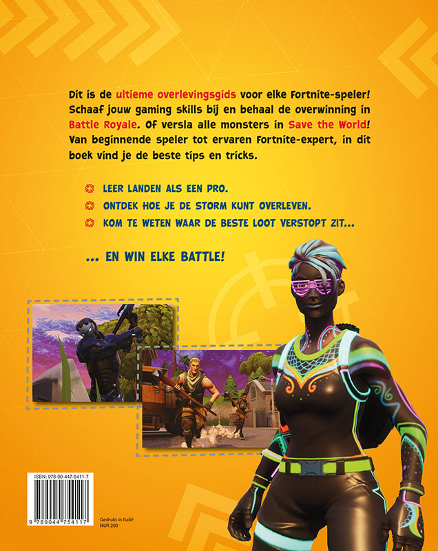Achterkant van Fortnite