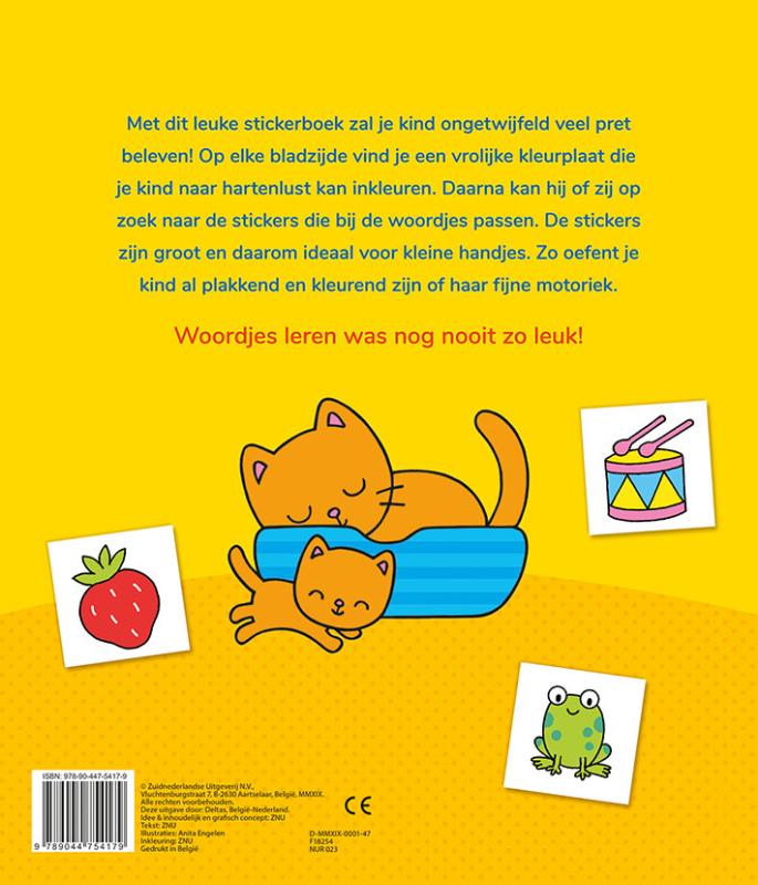 Achterkant van 2-4 jaar