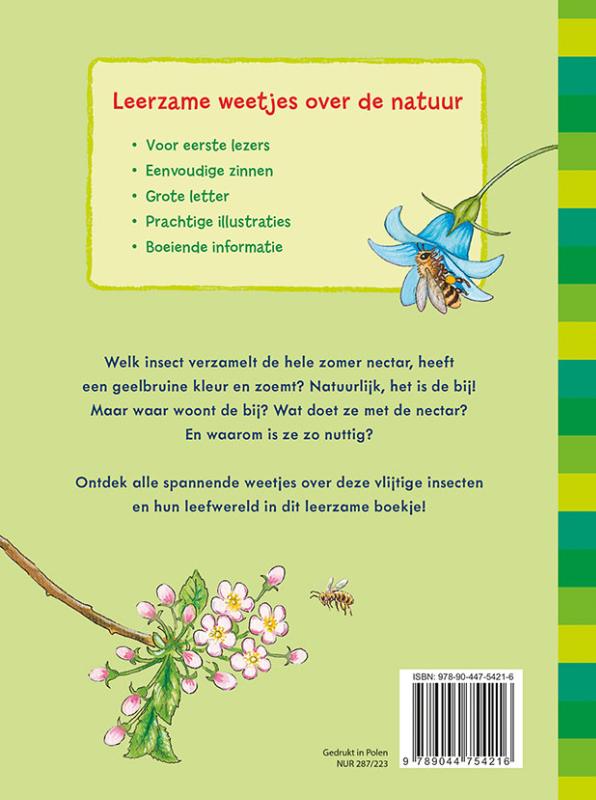 Achterkant van Zo leven de dieren-De honingbij