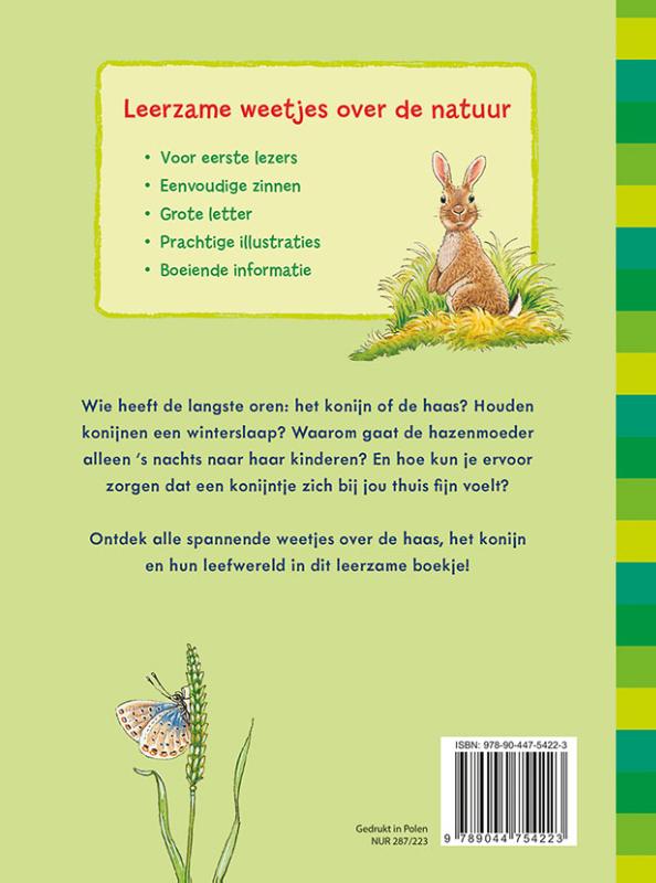 Achterkant van Het konijn en de haas