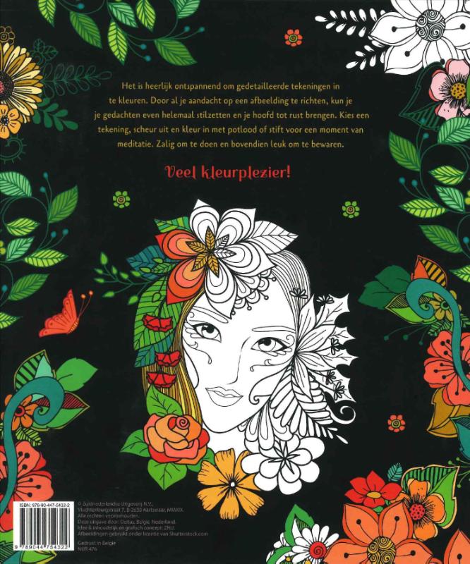 Achterkant van Natural Beauty - Kleuren voor volwassenen